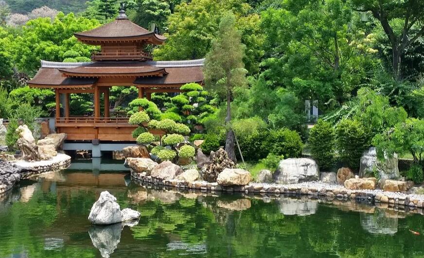 日式庭園景觀